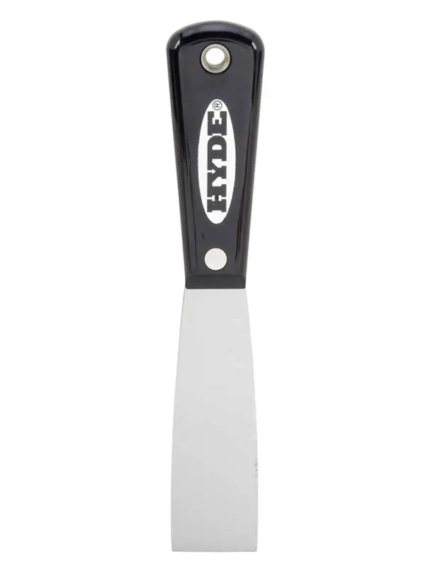 Hyde Tools 02000 1-1/4" Flexible High-Carbon Steel Putty Knife 1