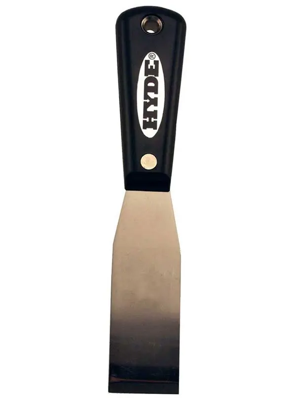 Hyde Tools 02200 Stiff Chisel-Edge Putty Knife – 1-5/16-Inch Stainless Steel 1