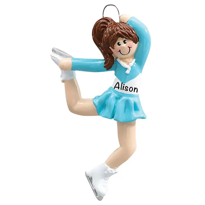 Ice Skater Girl Personalized Ornament 1
