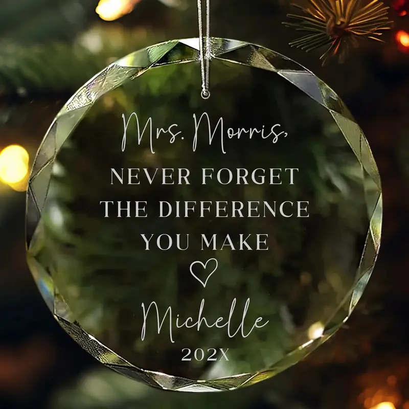 Impactful Teacher Ornament – Celebrating Your Lasting Difference 1