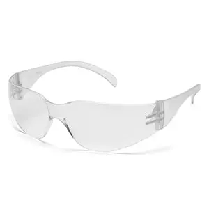 Intruder Clear-Lens Safety Glasses – Non-Prescription, Anti-Scratch Coating, Clear Temples 1
