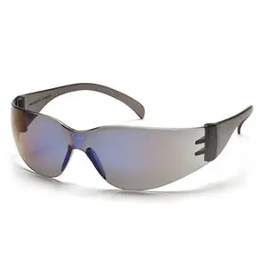Intruder Sunglasses Featuring Blue Mirror Lenses And Complementary Blue Temple Accents 1