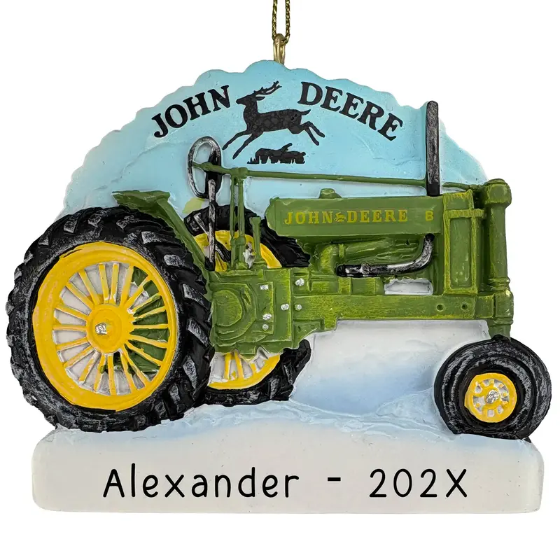 John Deere Model B Tractor Ornament – Vintage Farm Equipment Christmas Decor 1