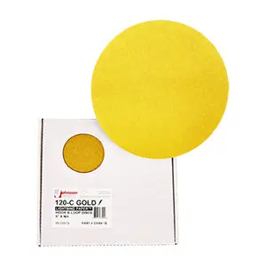 Johnson Abrasives Gold Lightning Paper – 150 Grit, Half-Sheet (15-Pack) 1