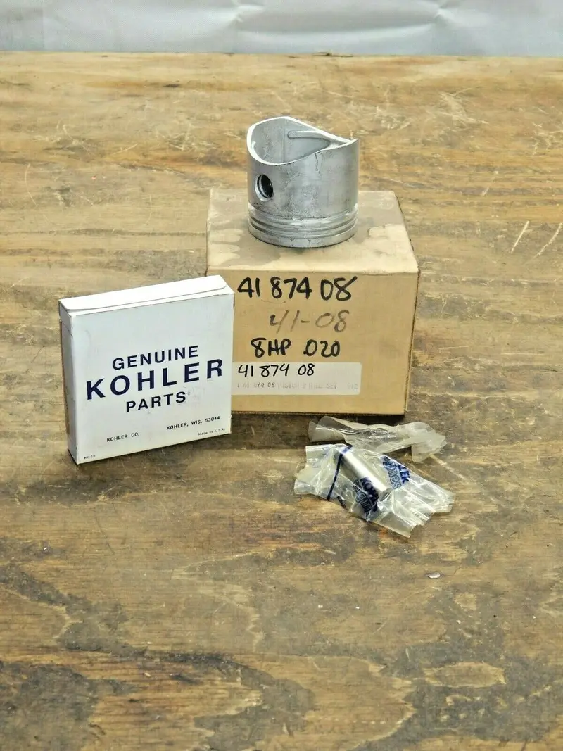Kohler 41-874-08 Piston Kit – .020" Oversize With Rings, Wrist Pin, And Keepers 1