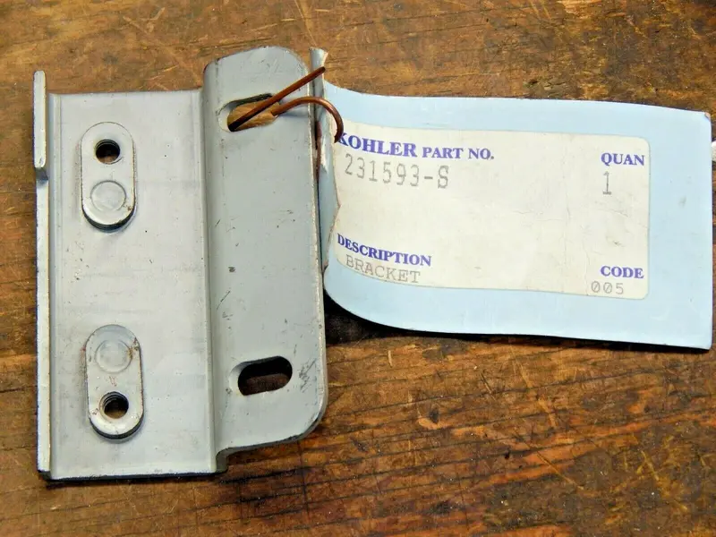 Kohler Bracket Assembly – Part #231593 (Use Variant 231593-S Per Spec) 1