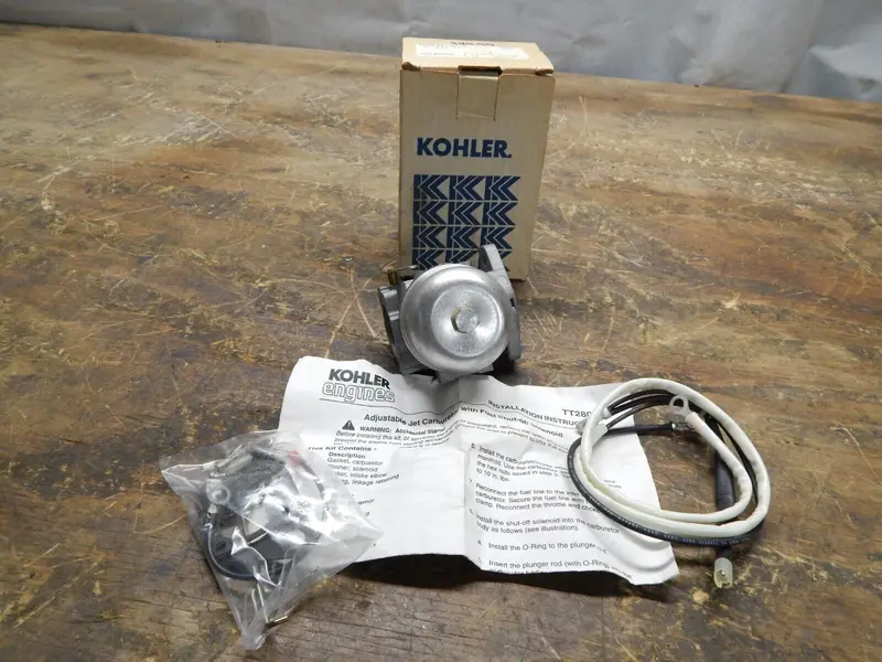 Kohler Carburetor & Solenoid Repair Kit – Universal Fit For Many K-Series Engines (Part #52 853 34) 1