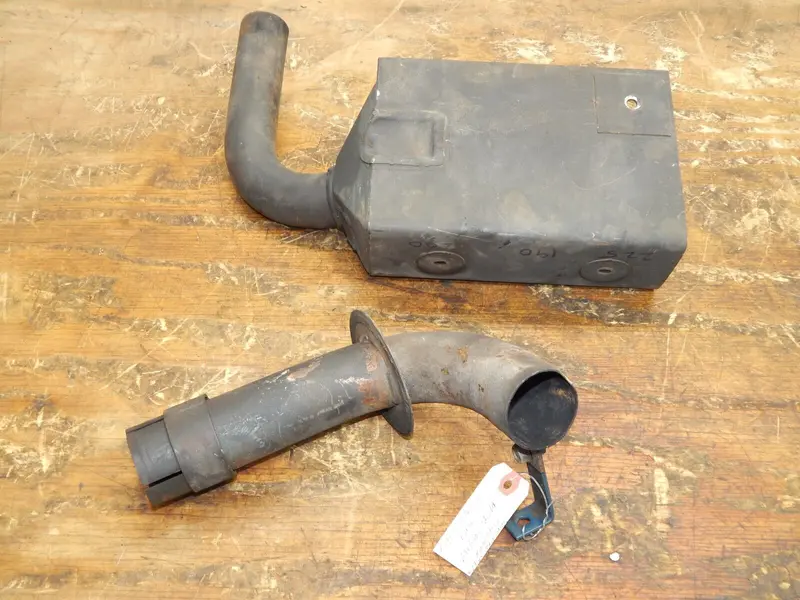 Kubota D905 Diesel Muffler Shield – For F2100E, Part #76611-58112 W/ Pipe 1