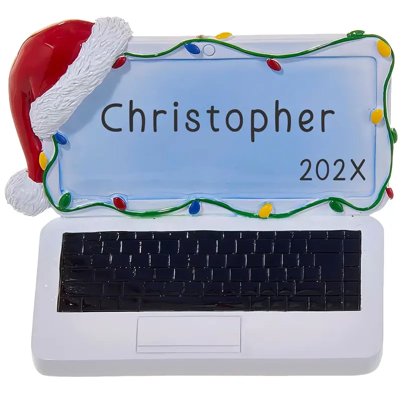 Laptop Computer Personalized Christmas Ornament 1