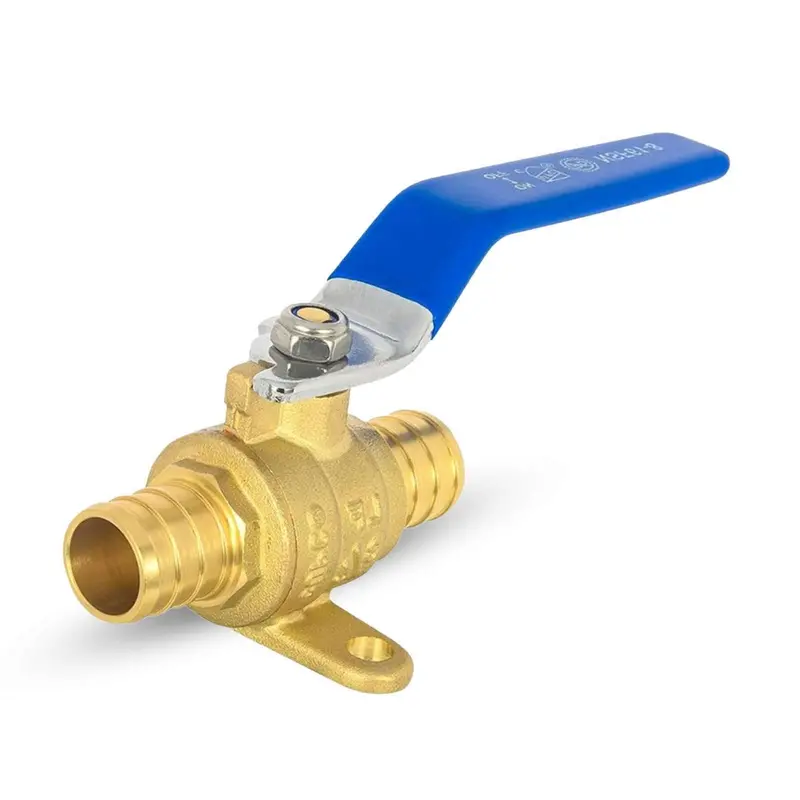 Lead-Free 3/4-Inch Blue Pex Crimp Drop Ear Ball Valve 1