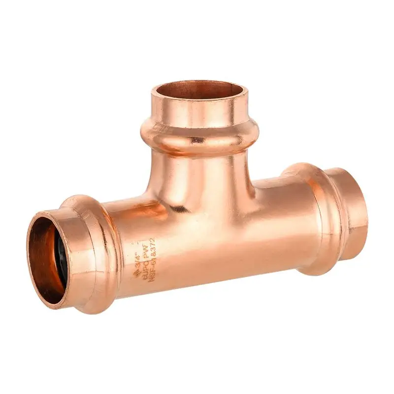 Lead-Free 3/4-Inch Press-Fit Copper Tee 1