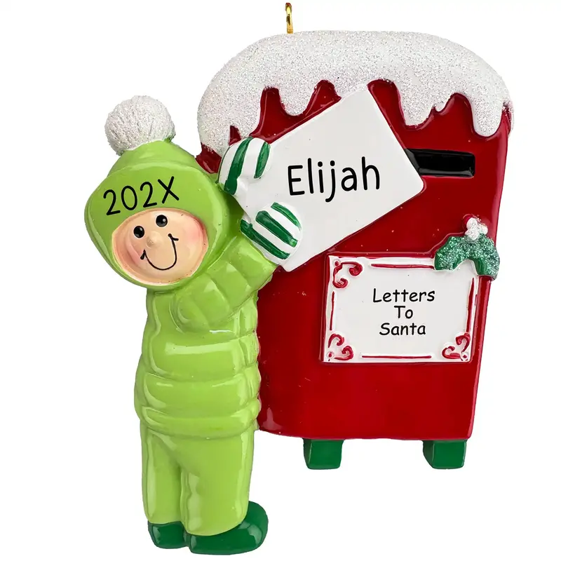 'Letters To Santa' Custom Holiday Ornament 1