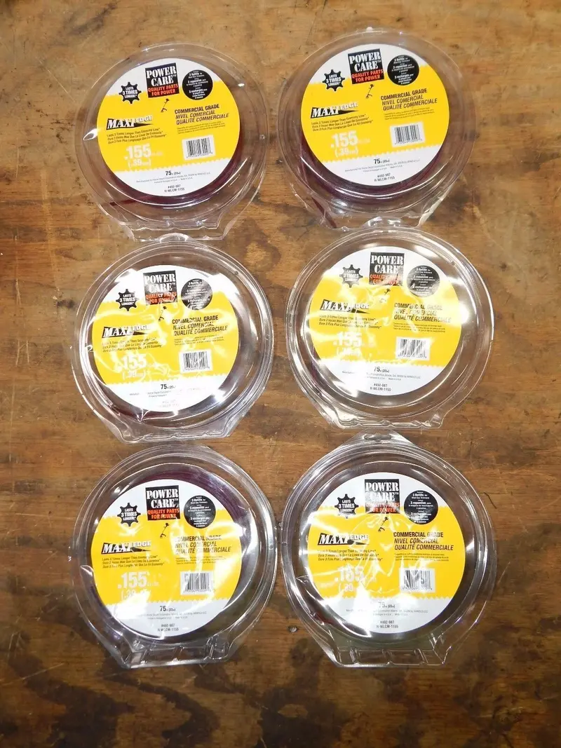 Maxi-Edge .155" Trimmer Line – 75-Foot Rolls (6-Pack, New In Box) 1