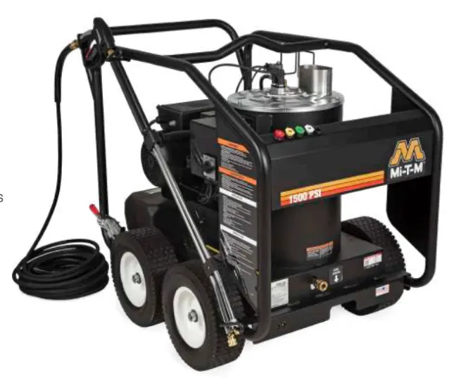 Mi-T-M Dhs Hot Water Pressure Washer – 1000 Psi, 2.0 Gpm, General Pump Model Dh-1002-Se0E1G 1