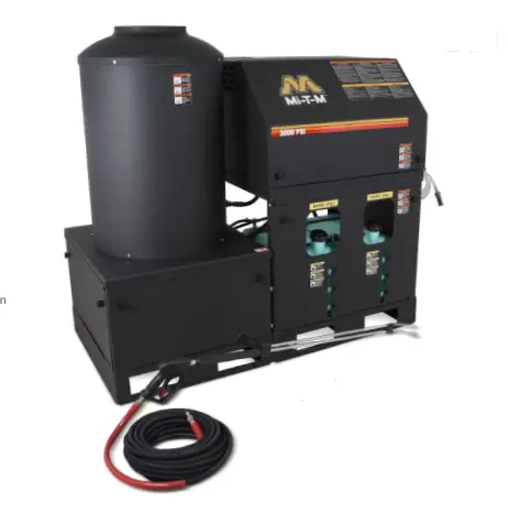 Mi-T-M Heo Belt-Drive Hot Water Pressure Washer – 4.2 Gpm @ 2000 Psi (Model Heo-2004-0E8G) 1