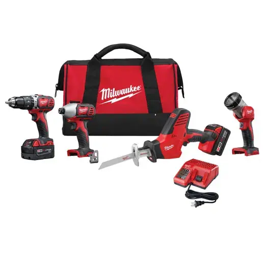 Milwaukee M18 Cordless 4-Tool Combo Kit 1