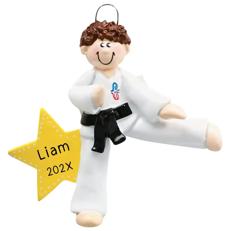 Mma Or Karate Martial Artist Ornament (Male) 1
