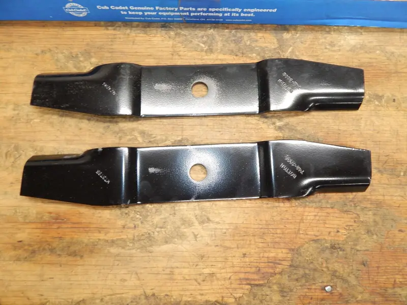 Mtd/Cub Cadet Heat-Treated Lawn Blade Set – Two Blades (Models 759-3812 & 724-3002) 1