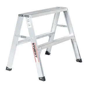Mustang 130 Series Aluminum Sawhorse – 2.5-Foot Height, Lightweight & Sturdy 1