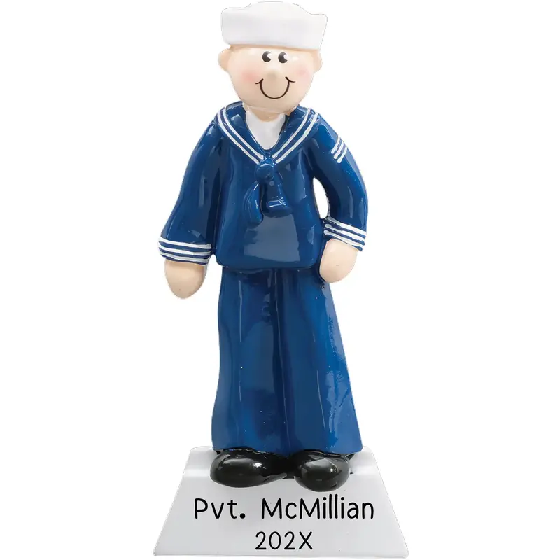 Navy Sailor Holiday Ornament – Custom Naval Service Keepsake 1