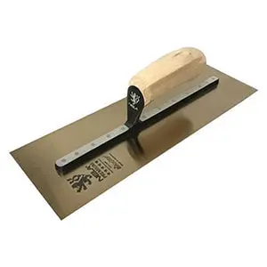 Nela Chrome Stainless Steel 11" × 4.75" Trowel With Durable Wood Handle 1