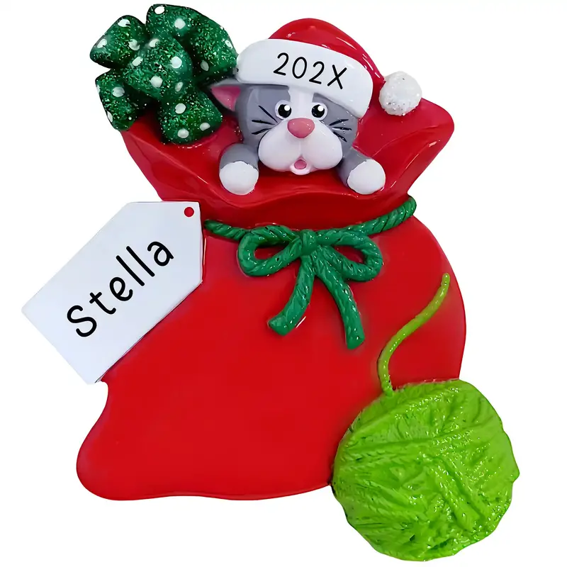New Kitten Personalized Cat Ornament 1