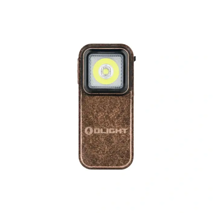 Olight Oclip Dual-Mode Clip Light – Warm Copper Finish (White + Red) 1