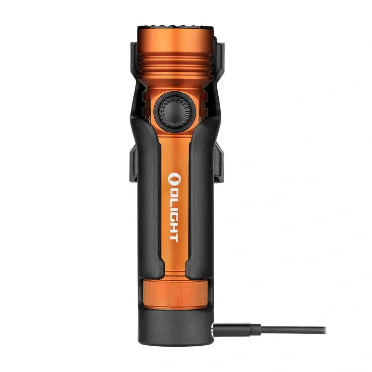 Olight Seeker 4 Pro Flashlight – Orange Cool White (5700–7000K), High-Power 1