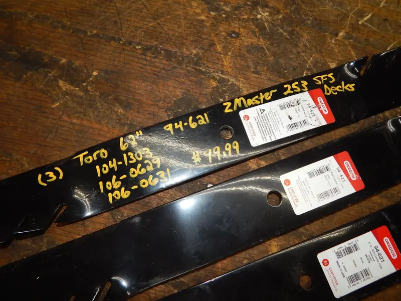 Oregon Gator G3 Mower Blade Pack (3) – Fits Toro Z Master 253, 74209, And 62" Sfs Decks (94-621) 1