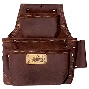 Ox Tools Oil-Tanned Leather Fastener And Nail Bag 1