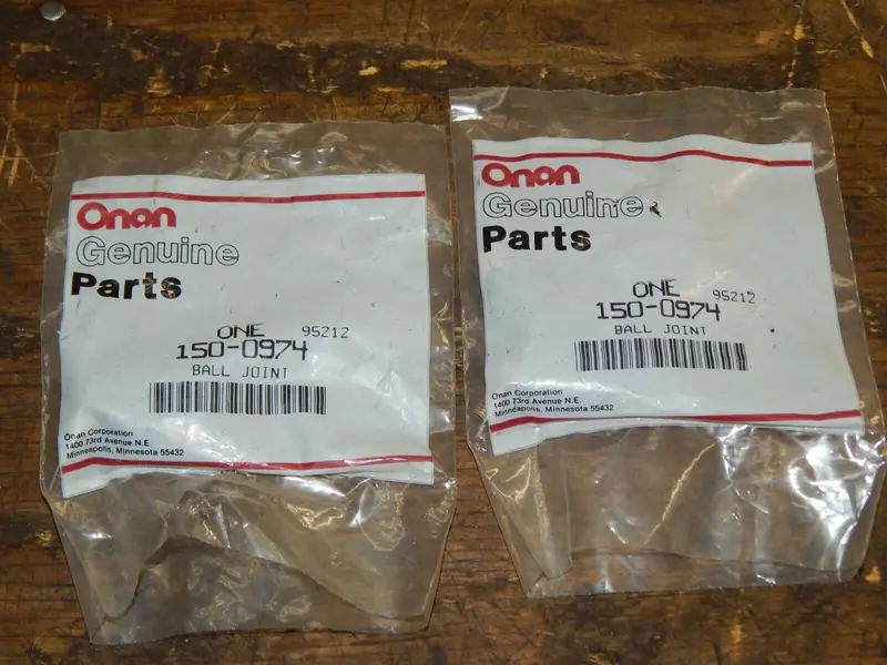 Pair Of Onan Ball Joint Rod Ends – Oem Nos, Part Numbers 150-0974 / 0150-0974 1
