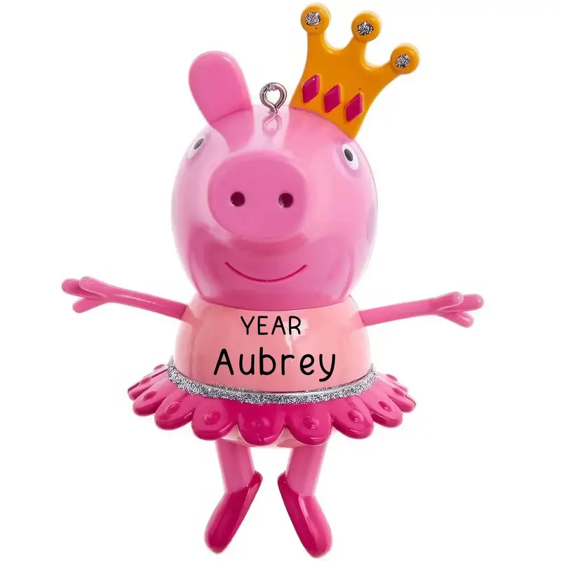 Peppa Pig Crown-Themed Holiday Ornament 1
