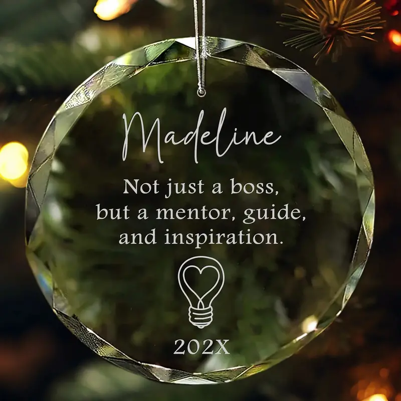 Personalized Mentor And Inspiration Christmas Ornament 1