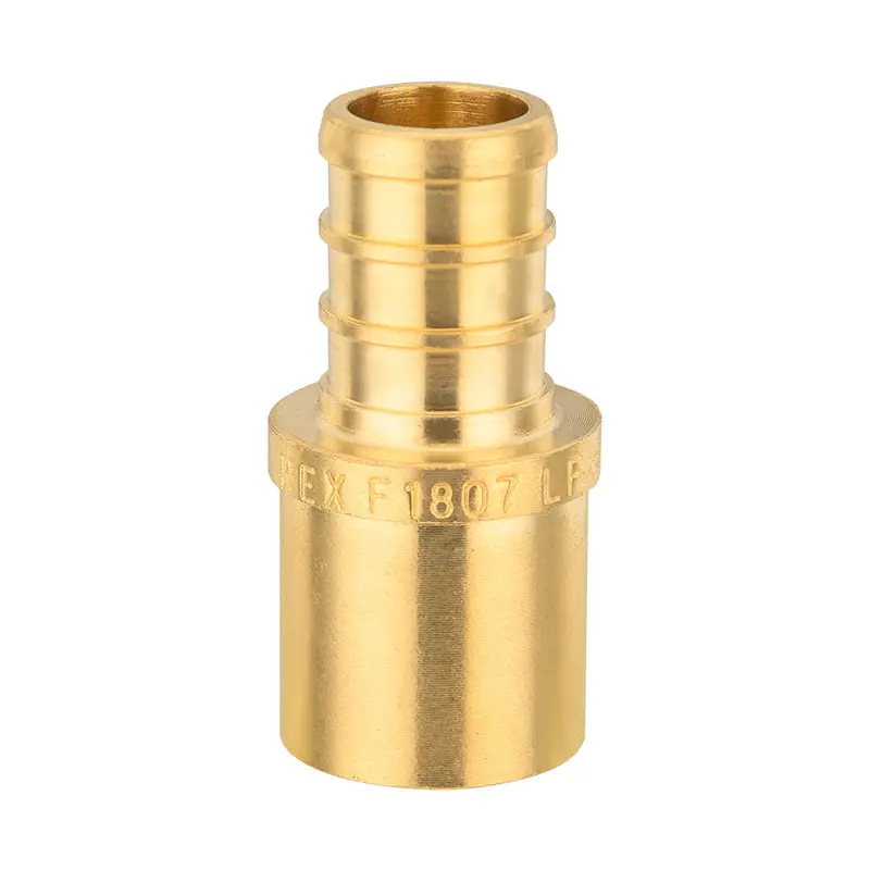 Pex-B Crimp Adapter: Half-Inch Pex To Three-Quarter-Inch Male Copper Sweat – Lead-Free 1