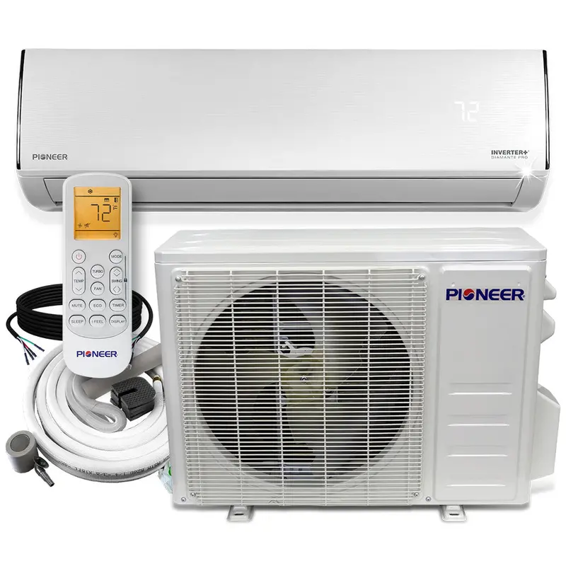 Pioneer Diamante Pro 12,000 Btu 19 Seer2 Inverter Heat Pump – 115V Ductless Mini-Split Full Kit With 16-Foot Line Set 1