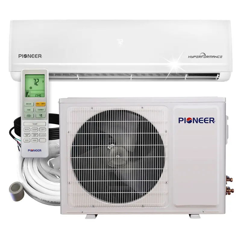 Pioneer Hyperformance 12K Btu 23.5 Seer2 Wi-Fi Inverter++ Mini-Split Hyper Heat Pump – 230V 1