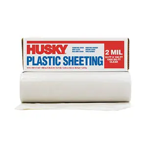 Poly-America 2-Mil Clear Plastic Sheeting Roll – 10 Ft × 100 Ft 1