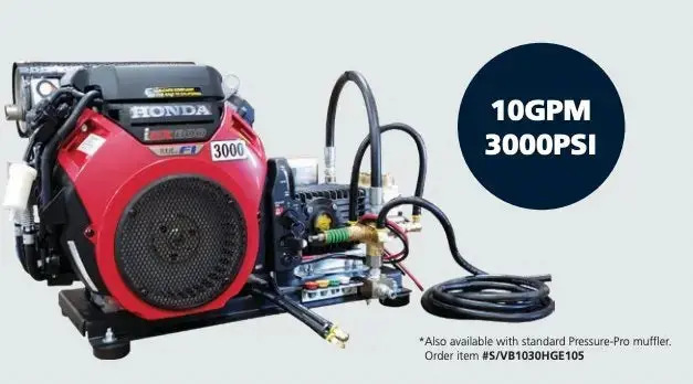 Pressure Pro 10 Gpm @ 3000 Psi Cold Water Pressure Washer – Industrial-Grade Output 1