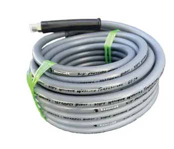 Rampage 200-Foot Grey 3/8" Single-Wire High-Pressure Hose – 4300 Psi 1