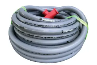 Rampage 50-Foot Grey 1/2" Dual-Wire High-Pressure Hose – 7300 Psi 1
