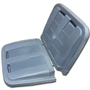 Removable Split Lid For Toter 1/2-Cubic-Yard Waste Container 1