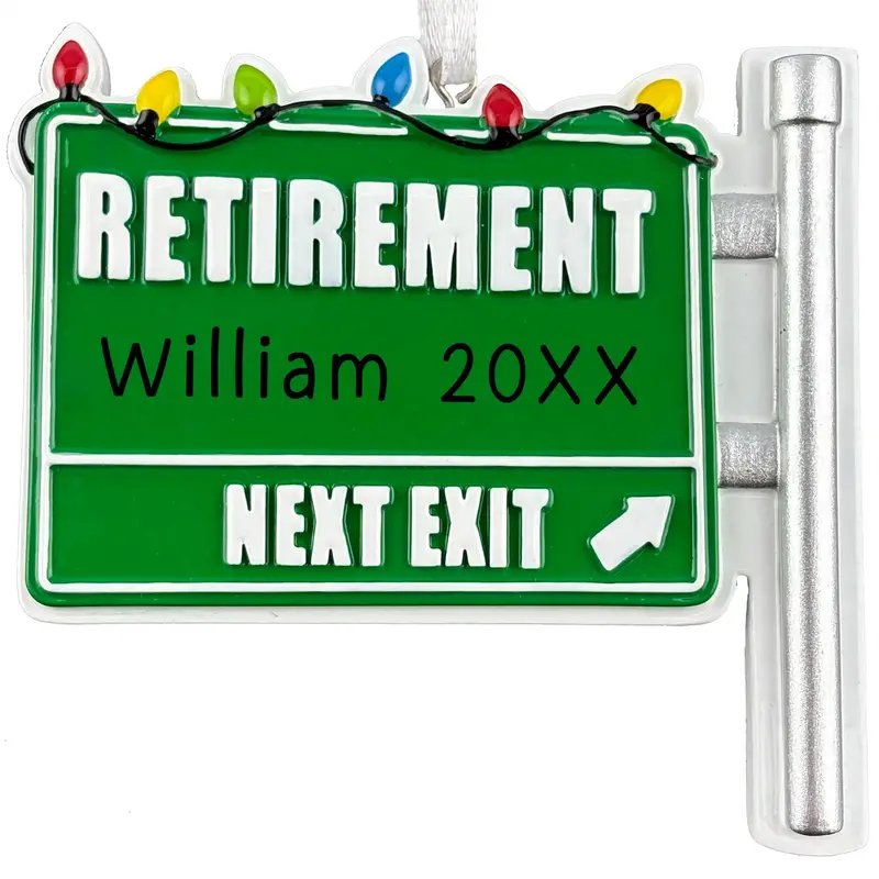 Retirement Celebration Ornament – Customizable Milestone Keepsake 1