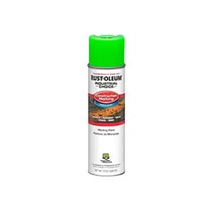 Rust-Oleum M1400 Inverted Green Construction Marking Paint – 17 Oz, Water-Based 1