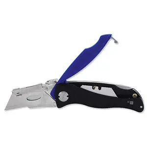 Sheffield Quick-Change Lock-Back Utility Knife With Built-In Blade Storage 1
