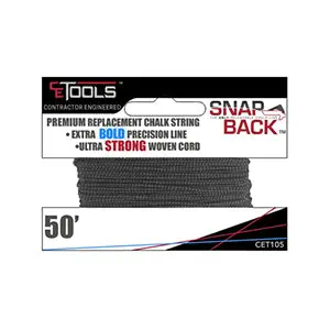 Snap Back Precision 50-Foot Replacement Chalk Line String 1