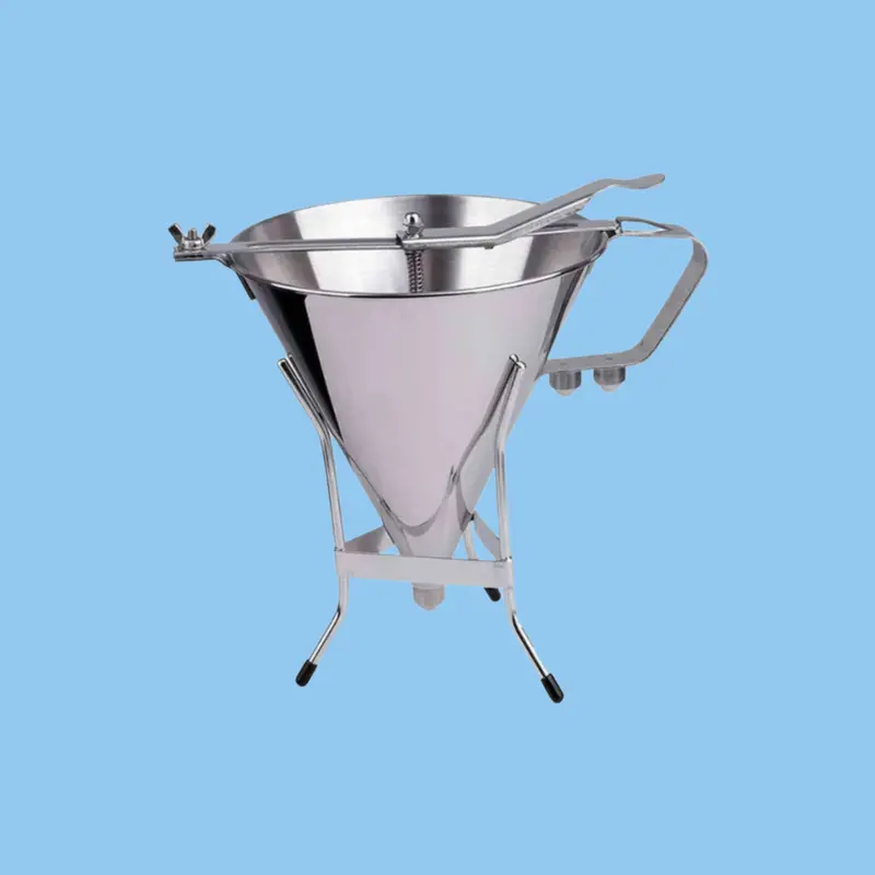 Stainless Steel Confectionery Funnel With Comfort Grip Handle 1