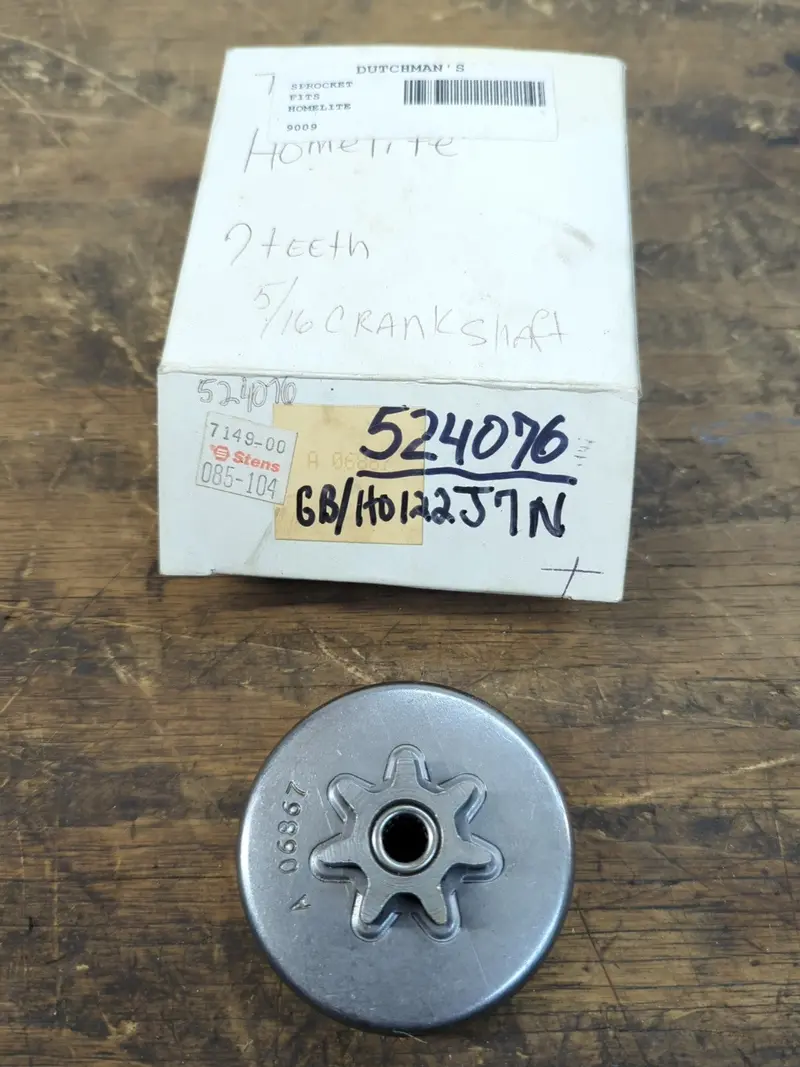 Stens 524076 Spur Sprocket Designed For Homelite Chainsaws 1