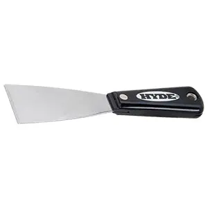 Stiff 2-Inch Carbon Steel Putty Knife – Black & Silver Design 1