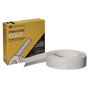 Strait-Flex® Gold Corner Bead – Heavy-Duty 100-Foot Drywall Reinforcement 1