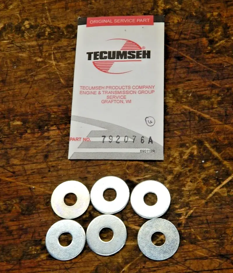 Tecumseh Genuine Oem Flat Washer – Pack Of 6, Part #792076A 1